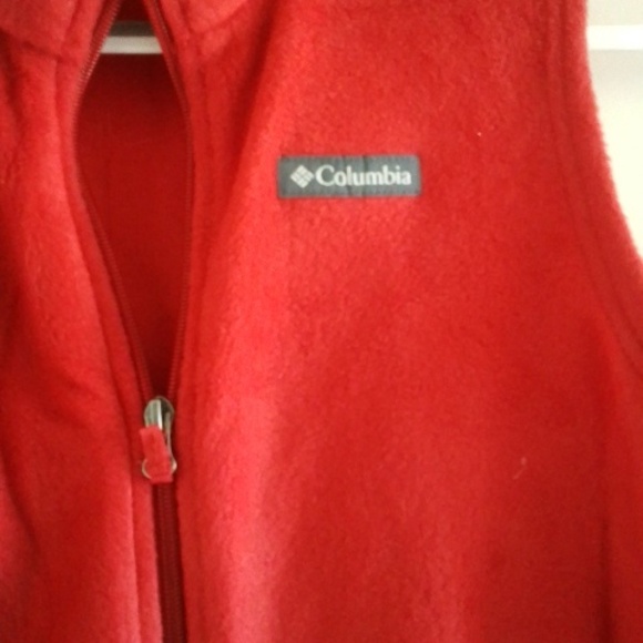 NWT Columbia Kids Red Fleece Vest - Picture 3 of 4